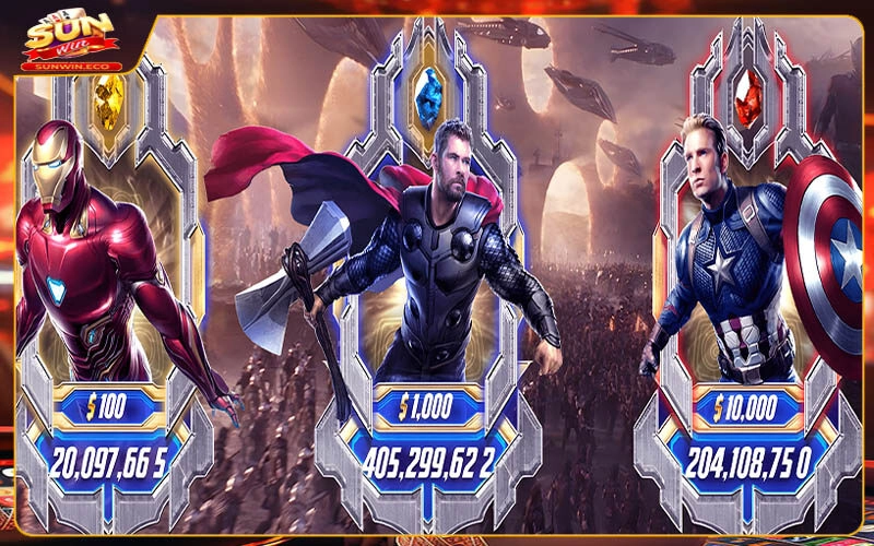 Các kiểu chơi chính trong Avengers Sunwin