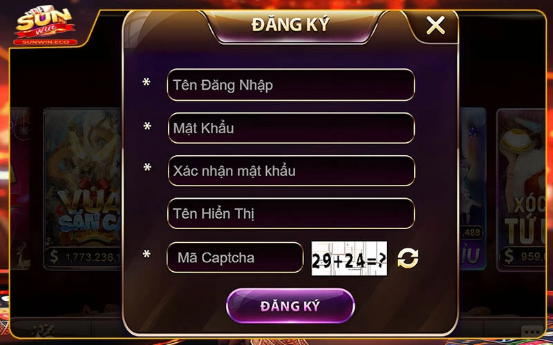 Chi tiết các bước đăng ký Sunwin cho người mới