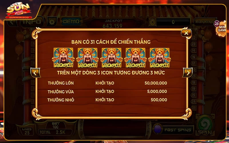 Tổng quan về nổ hũ Thần Tài Sunwin